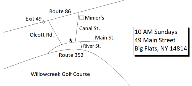 Map To Our Church